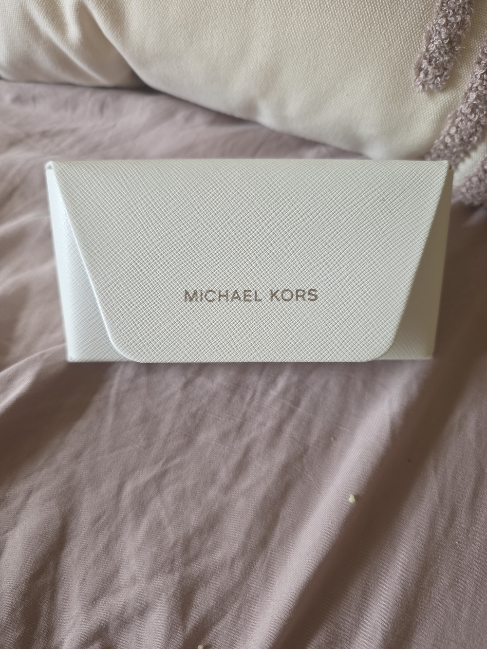 Michael Kors Women's Gold Frame Purple Mirrored Aviator Sunglasses - Picture 3 of 7